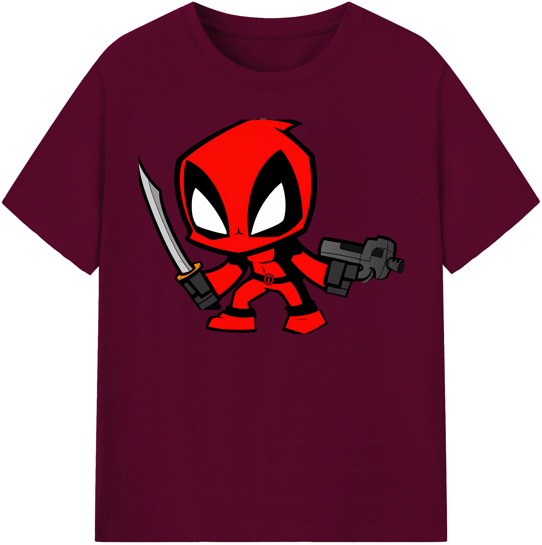 （画像用） Deadpool デッドプール レディースカジュアルプリントTシャツ（綿100％）